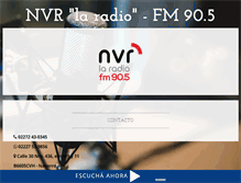 Tablet Screenshot of nvrlaradio.com.ar